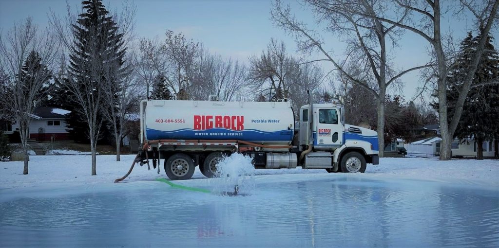 Skating Rink Flooding - Big Rock Water Hauling